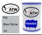 Preview: Kia, Blue Stone, 1H: 500ml Lackdose, von ATW Autoteile West.